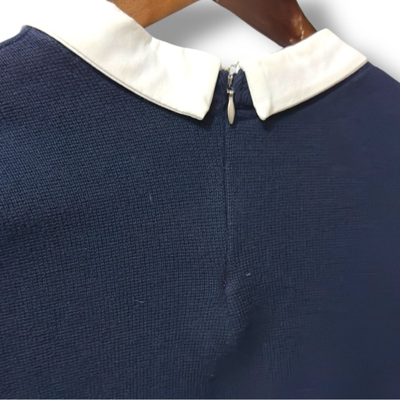 Tommy Hilfiger | EUC Navy Contrast Collar Shift Dress (size XS-S) - Picture 4 of 15